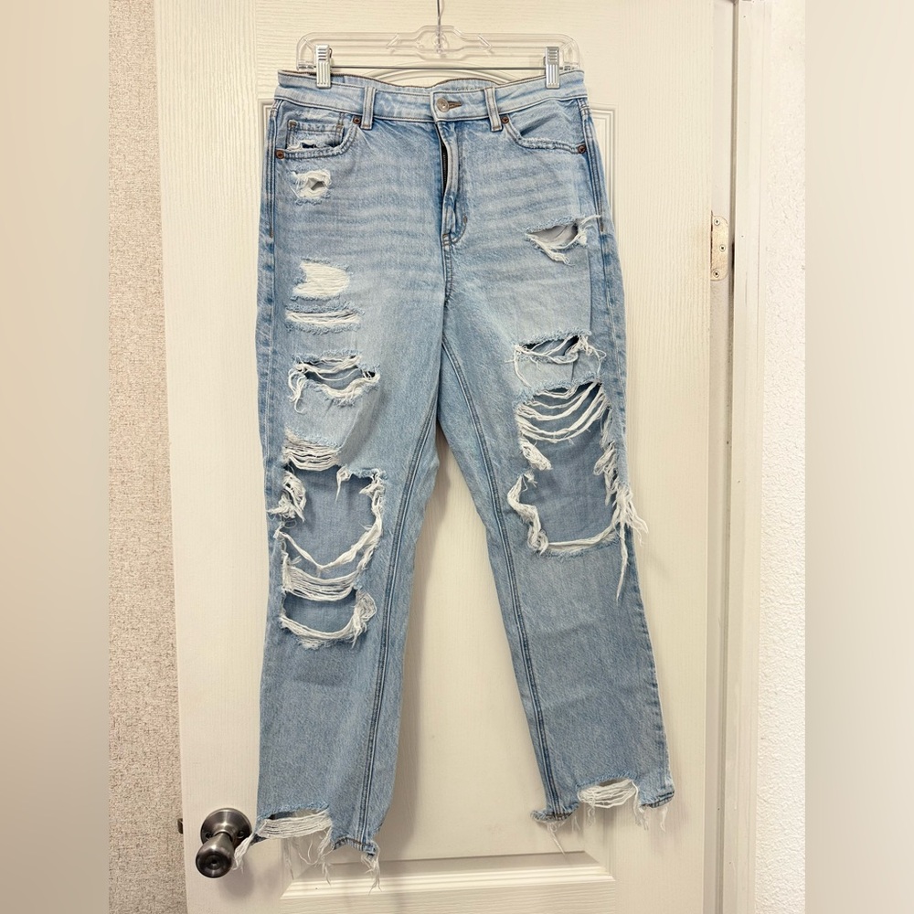 Distressed Light Blue Women's Jeans